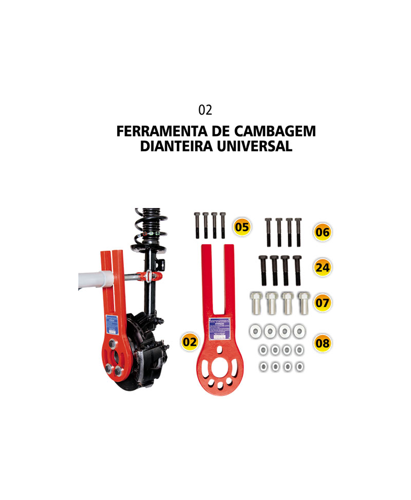 Kit Dianteiro e Traseiro - Hidraucar Ferramentas de Cambagem